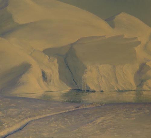 Ice Falll  David Rosenthal Art Antarctica MuMurdo Station Summer